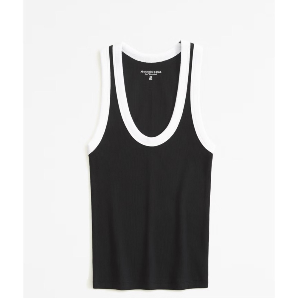 Hollister Women’s Small Black and White Tank Top